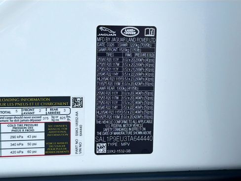 New 2026 Land Rover Range Rover Sport SE AWD/4WD image 44