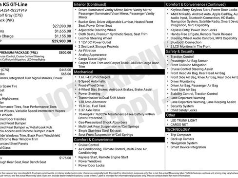 Used 2024 Kia K5 GT-Line w/ GT-Line Premium Package FWD image 5