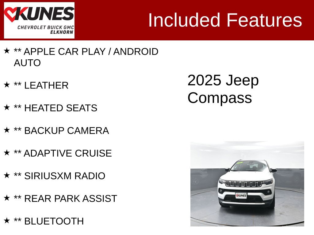 Used 2025 Jeep Compass Limited AWD/4WD image 2