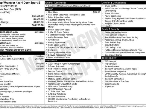 Used 2024 Jeep Wrangler Unlimited w/ Convenience Group AWD/4WD image 1