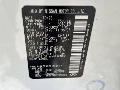 Used 2024 INFINITI QX80 Luxe image 31