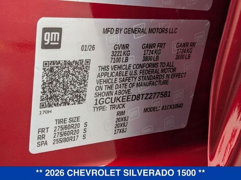 New 2026 Chevrolet Silverado 1500 RST w/ RST All Star Premium Package image 39