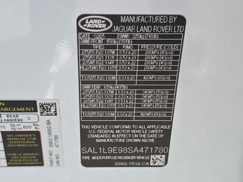 Certified 2025 Land Rover Range Rover Sport Dynamic SE AWD/4WD image 36