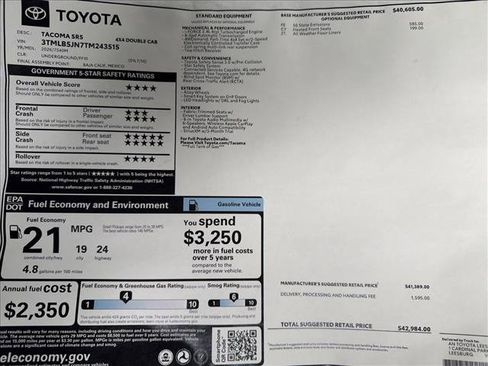 New 2026 Toyota Tacoma SR5 AWD/4WD image 24