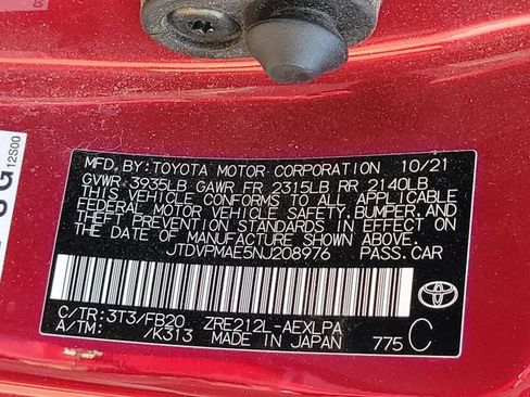 Used 2022 Toyota Corolla LE w/ LE Convenience Package FWD image 17
