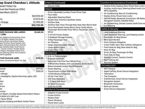 New 2026 Jeep Grand Cherokee L 4WD image 6