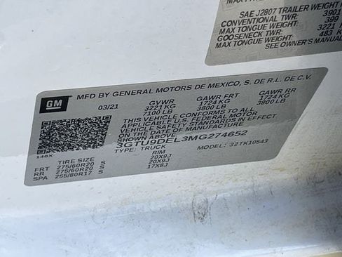 Used 2021 GMC Sierra 1500 SLT AWD/4WD image 32