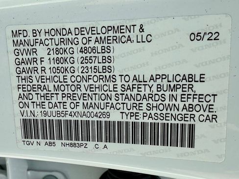 Certified 2022 Acura TLX w/ Technology Package image 37