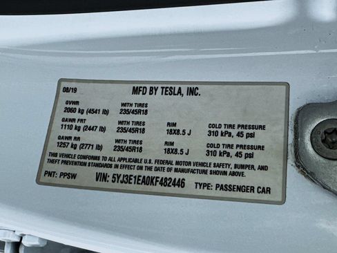 Used 2019 Tesla Model 3 Standard Range RWD image 50