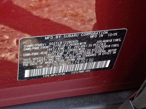 New 2026 Subaru Outback Premium AWD/4WD image 12