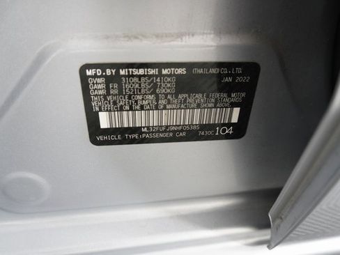 Used 2022 Mitsubishi Mirage G4 Black Edition image 22