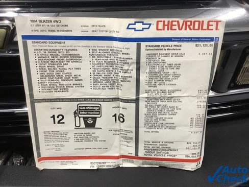 Used 1994 Chevrolet Blazer 4WD image 47
