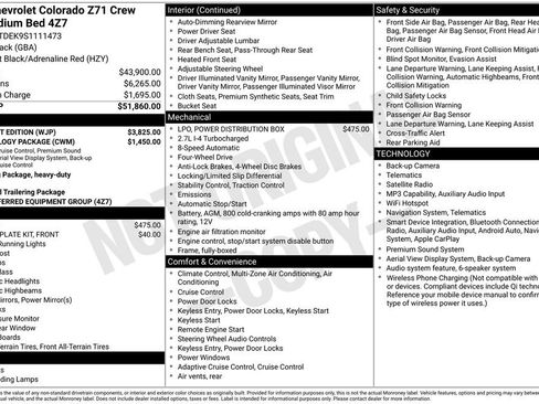 Certified 2025 Chevrolet Colorado Z71 w/ Midnight Edition AWD/4WD image 4