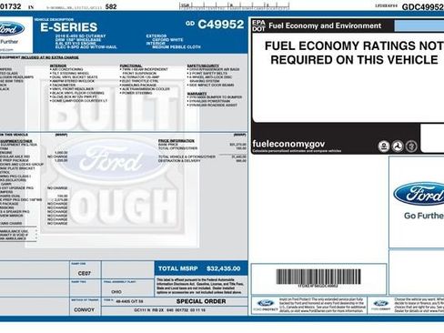 Used 2016 Ford E-450 and Econoline 450 Super Duty w/ Motorhome Prep Package RWD image 21