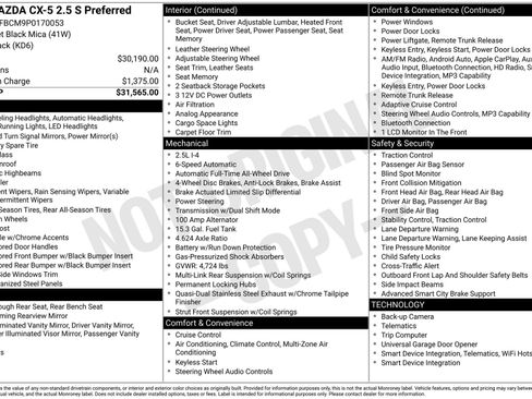 Used 2023 MAZDA CX-5 AWD 2.5 S w/ Preferred Package image 4