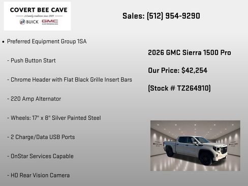 New 2026 GMC Sierra 1500 Pro w/ Graphite Edition RWD image 12