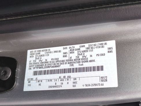 Used 2024 Ford F150 Lariat w/ Equipment Group 502A High AWD/4WD image 37