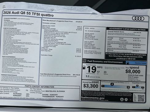 New 2026 Audi Q8 Premium Plus AWD/4WD image 48