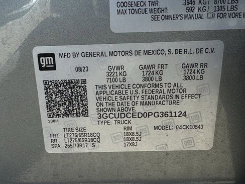 Used 2023 Chevrolet Silverado 1500 Custom Trail Boss w/ LPO, Dark Essentials Package image 31