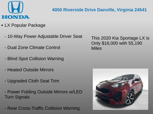 Used 2020 Kia Sportage LX w/ LX Popular Package image 7