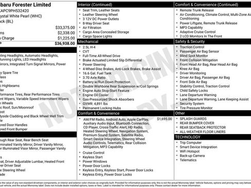 Certified 2023 Subaru Forester Limited AWD/4WD image 6