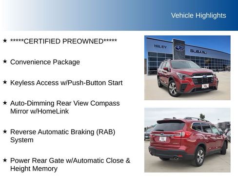 Certified 2024 Subaru Ascent Premium w/ Convenience Package image 5