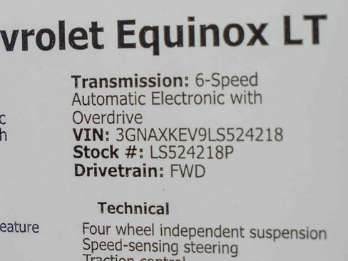 Used 2020 Chevrolet Equinox LT FWD image 28