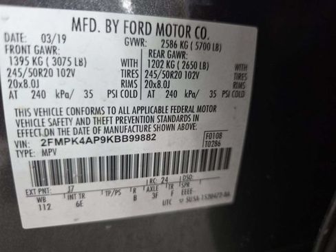 Used 2019 Ford Edge ST w/ Convenience Package AWD/4WD image 4