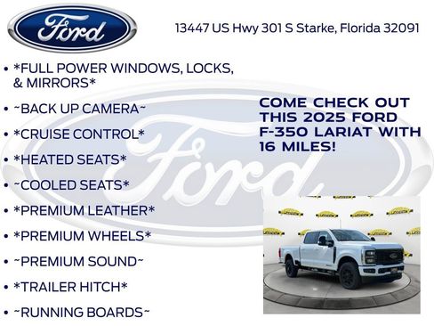 New 2025 Ford F350 Lariat w/ Black Appearance Package image 10