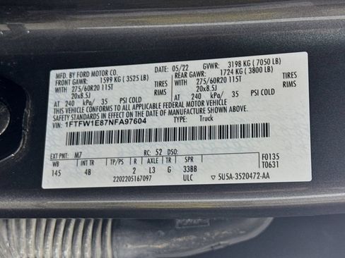 Used 2022 Ford F150 XLT w/ Equipment Group 302A High AWD/4WD image 33