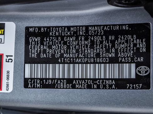 Used 2023 Toyota Camry LE FWD image 29