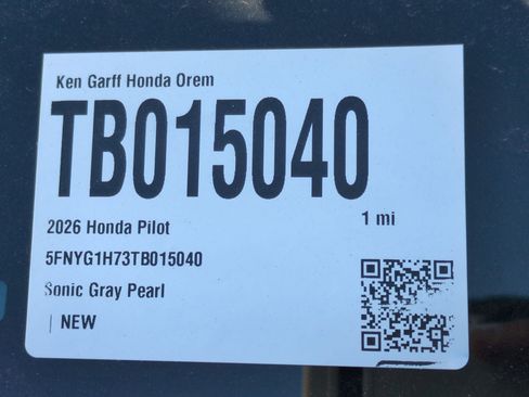 New 2026 Honda Pilot Touring image 18