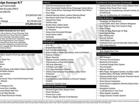 Used 2025 Dodge Durango R/T AWD/4WD image 2