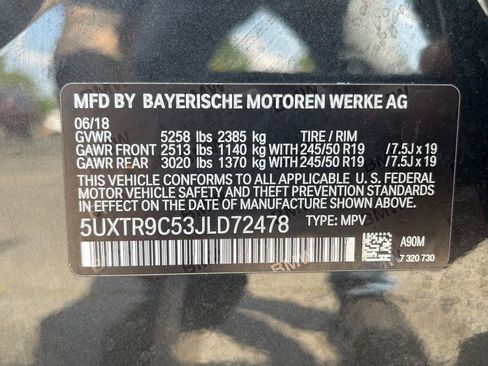 Used 2018 BMW X3 xDrive30i w/ Convenience Package AWD/4WD image 29