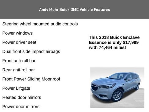 Used 2018 Buick Enclave Essence image 8