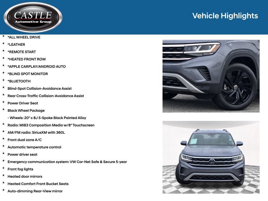 Used 2023 Volkswagen Atlas SE w/ Black Wheel Package AWD/4WD image 3
