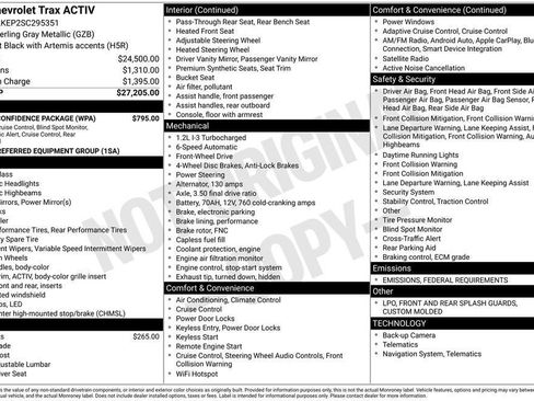 New 2025 Chevrolet Trax ACTIV w/ Driver Confidence Package image 26