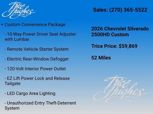 New 2026 Chevrolet Silverado 2500 Custom w/ Custom Value Package AWD/4WD image 7