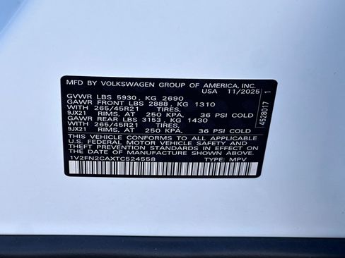New 2026 Volkswagen Atlas SEL Premium R-Line AWD/4WD image 19