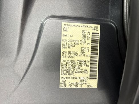 Used 2023 Nissan Frontier SV w/ Midnight Edition Package image 31