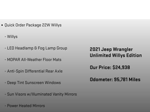 Used 2021 Jeep Wrangler Unlimited Sport AWD/4WD image 6