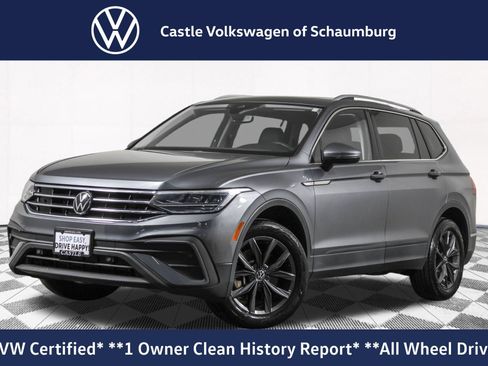 Certified 2023 Volkswagen Tiguan SE w/ Panoramic Sunroof Package AWD/4WD image 1