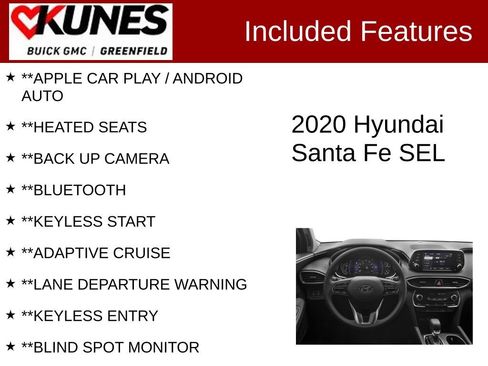 Used 2020 Hyundai Santa Fe SEL FWD image 2