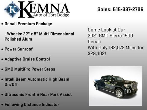 Used 2021 GMC Sierra 1500 Denali w/ Denali Premium Package image 19