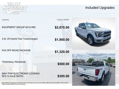Used 2025 Ford F150 Lariat w/ Equipment Group 501A Mid AWD/4WD image 11