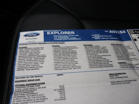 Used 2020 Ford Explorer Limited w/ Class III Trailer Tow Package AWD/4WD image 62