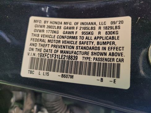 Used 2020 Honda Civic EX image 33