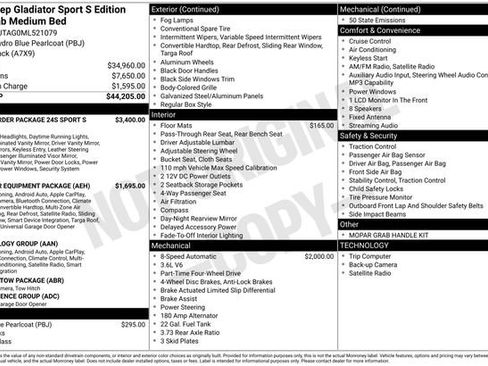 Used 2021 Jeep Gladiator Sport AWD/4WD image 3