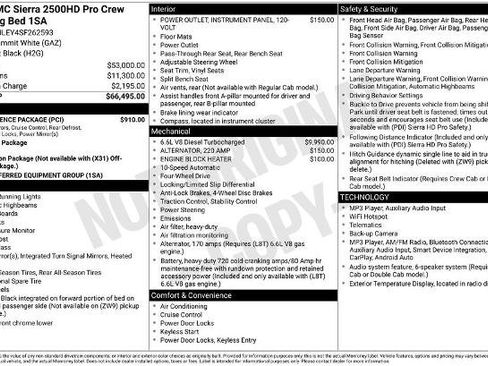 Used 2025 GMC Sierra 2500 Pro w/ Convenience Package AWD/4WD image 5