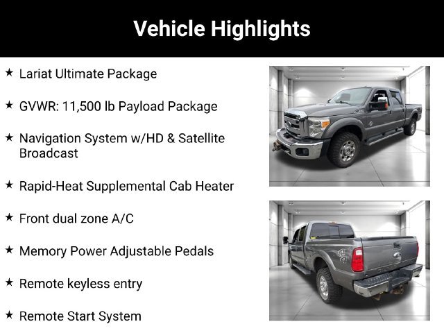 Used 2014 Ford F350 Lariat w/ Lariat Ultimate Package AWD/4WD image 2